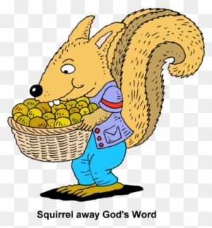 Squirrel Away - Basket Of Nuts Clipart