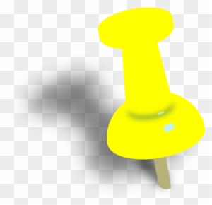 Push Pin Cliparts - Yellow Push Pin Png