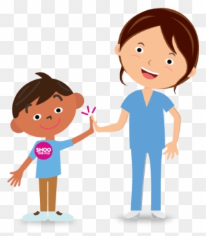 Helpful Reminder The Flu Vaccine Is Recommended For - Kid Flu Shot Clipart