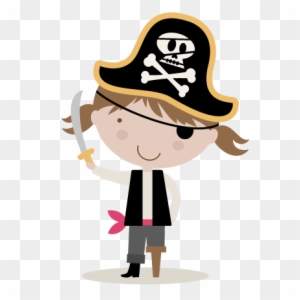 Clipart Girl Pirate Svg Cutting File For Scrapbooking - Girl Pirate Clipart