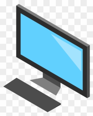 Free To Use Public Domain Computers Clip Art - Computer Screen And Keyboard