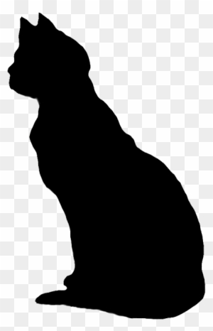 Sitting Cat Silhouette Black Black Cat Silhouette No Background Free Transparent Png Clipart Images Download
