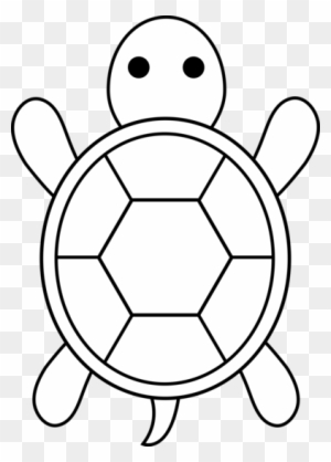 Clip Art Of Turtle Outline Cute Colorable Free - Wharf House Restaurant
