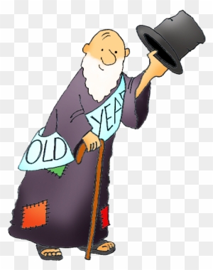 Old Year Saying Godbye - New Years Eve Clipart Free