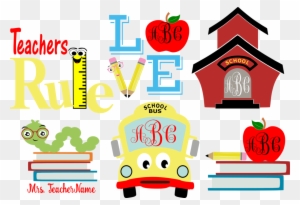 Download Teacher Appreciation Monogram Svg Frames Teacher Monogram Free Transparent Png Clipart Images Download