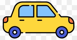 Car Transport Vehicle Cab Icon Vector Illustration - Road Transport