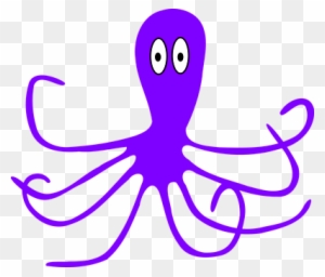 Octopus Purple Eight Eyes Cartoon Marine A - Facts About Octopus For Preschoolers
