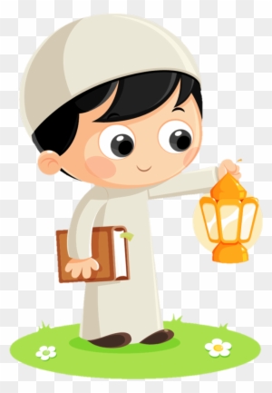 Ramdan Fanoos Lantern Muslim Boy - Ramadan Kareem Clipart