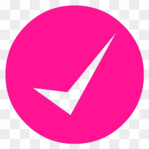 Deep Pink Check Mark 11 Icon - Check Mark Icon Pink