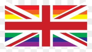 Rainbow Union Flag - Blue And White Union Jack