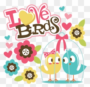 Lovebird Clipart Anniversary - Happy Anniversary To You Two Love Birds