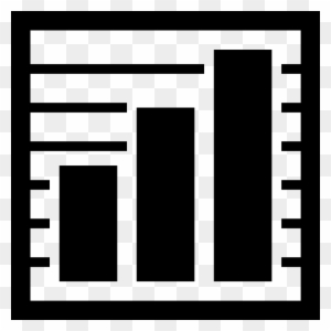Simpleicons Business Bars Chart In A Square - Bar Chart Icon Black