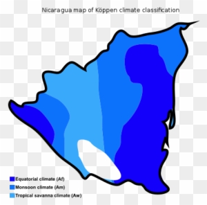 Nicaragua Map Of Köppen Climate Classification - Climate Zones In Nicaragua