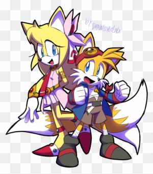 Zoey And Tails Cosplaying By Drawloverlala Drawloverlala Sonic Free Transparent Png Clipart Images Download
