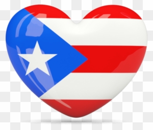 Puerto Rico Flag In A Heart