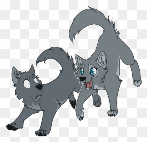 Cute Chibi Wolf Pups  Gray Wolf  Free Transparent PNG Clipart Images  Download