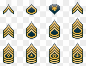 Military Rank United States Army Enlisted Rank Insignia - Military Rank Clipart