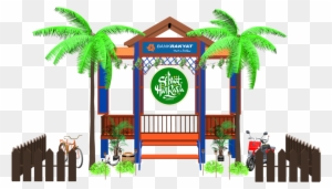 Share - Hari Raya 3d Png House