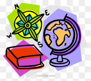 School Project, Geography Royalty Free Vector Clip - Social Studies
