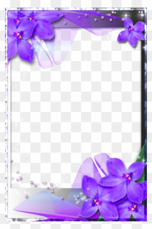 Purple Heart Frames - Blue Wedding Borders And Frames