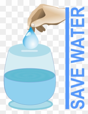 Save Water Vector Illustration - Slogan On Save Water