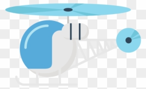 Helicopter Illustration Icon - Table