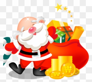 Santa Gifts Bag Icon - Christmas Day