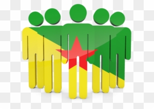 Illustration Of Flag Of French Guiana - Ghana Icon