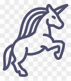 Drawing Cute Unicorn Icon Vector Illustration Stock - Unicorn Icon Png