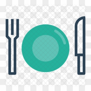 Dish, Plate, Fork, Knife, Food, Hotel, Restaurant Icon - Dish