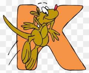 Alphabet Cartoon, Kangaroo, Art, Jumping, Animal, Alphabet - K Is For Kangaroo Clipart