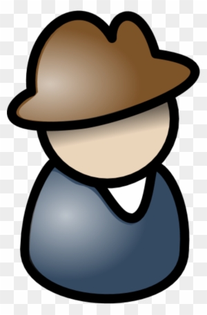 User Male Icon Wearing Hat - Person With Hat Icon