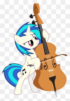 Shinodage, Cello, Dj Pon-3, Safe, Simple Background, - Octavia Pony