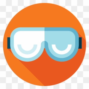 Safety Glasses Icon - Science Goggles Icon