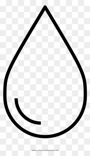 Water Droplet Coloring Page - Rain Drop Coloring Page
