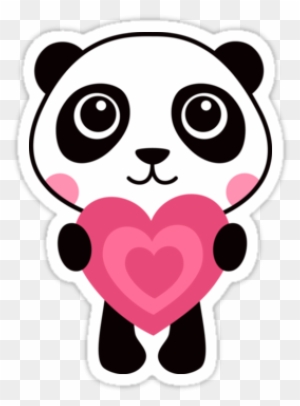 Fresh Animated Wallpaper For Ipad Mini Panda Holding - Cute Panda Cartoon  With A Heart - Free Transparent PNG Clipart Images Download