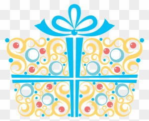 Free Happy Birthday Clipart - Blue Birthday Gift Png