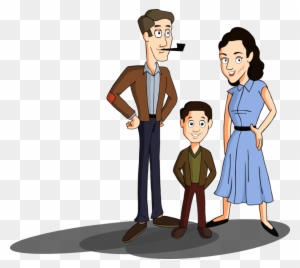 1950 s nuclear family by morningsun12 cartoon image of nuclear