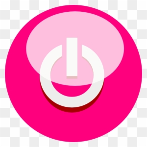 Shutdown Button Clipart Svg - Start Button Pink Png