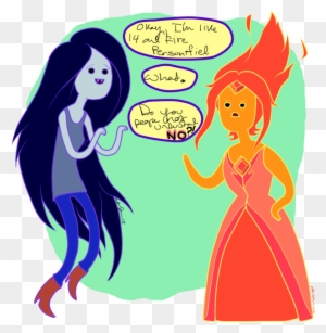 Flame Princess And Marceline By Harashika - Flame Princess Vs Princess Bubblegum