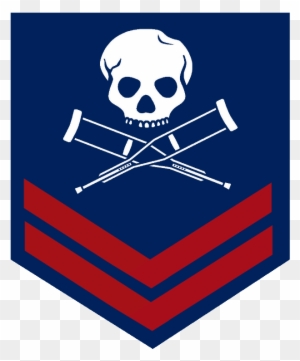 Jackass Military Logo - Skull And Crutches