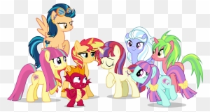 Rainbow Dash Twilight Sparkle Fluttershy Pinkie Pie - My Little Pony Fim Alternate Universe