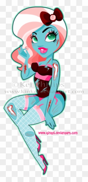 Sweet Zombie Pin Up By Kinkei - Zombie Pin Up Girl Cartoon