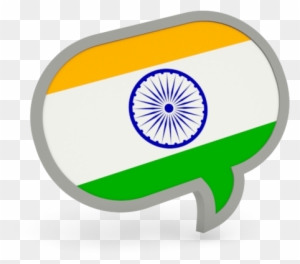 National Flag Of India Transparent Images - Indian Flag Speech Bubble