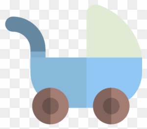 Baby Stroller Free Icon - Cartoon Baby Stuff Png