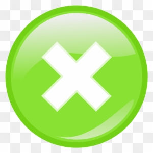 Illustration Of A Green Close Button - Close Button Icon Green