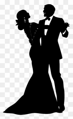 Fashion Drawings - Man And Woman Dancing Silhouette