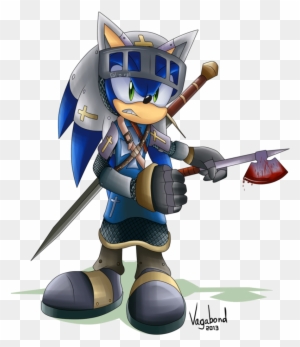 Vanguard Knight Sonic By Vagabondwolves - Sonic The Hedgehog Knight