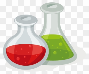 Laboratory Flask Clip Art - Cartoon Chemistry Flasks