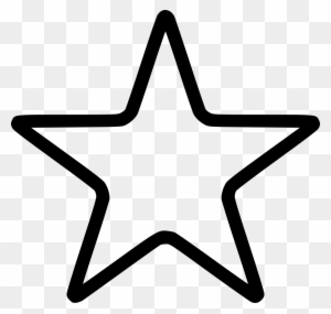 Star Rate Mark Highlight Rating Comments - Outline Of Star Shape
